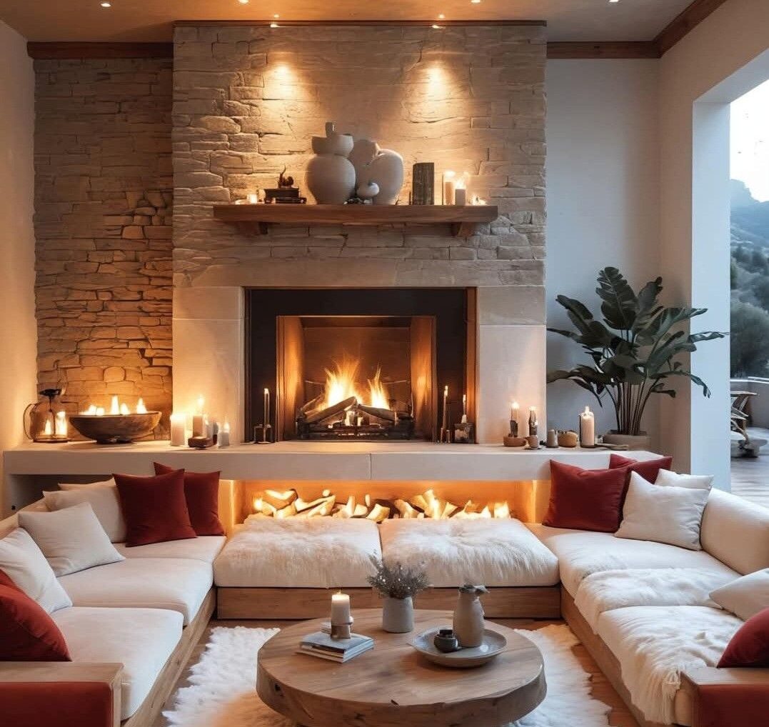 Salonda Şömine Dekorasyonu: Sıcaklık ve Estetiği Buluşturun