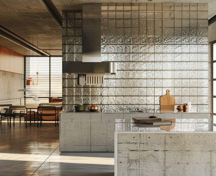 Cam tuğlanın dekorasyonda kullanım alanları.