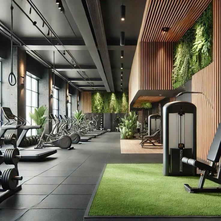 Spor salonu dekorasyonu iç tasarım fikirleri 